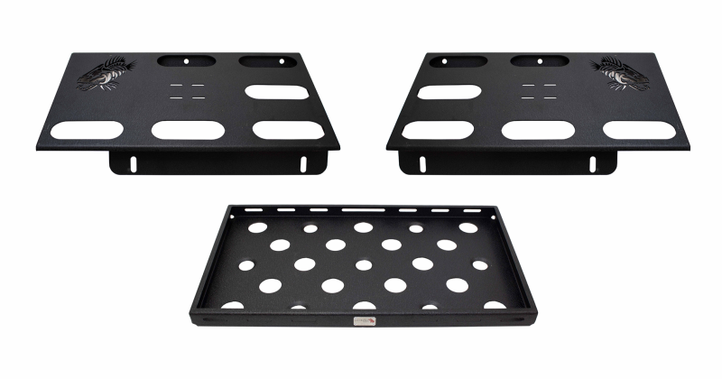 Jeep Gladiator JT Truck Bed Storage Rack - Fishbone Offroad - Powder Coated - Black - `20-`27